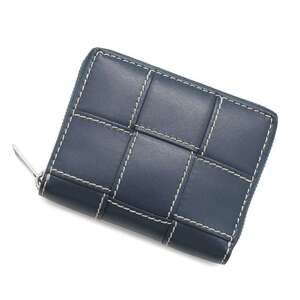 Bottega Veneta Cassette Compact Zip Around Wallet Leather Bi fold